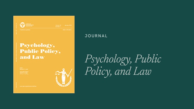 Psychology, Public Policy, and Law